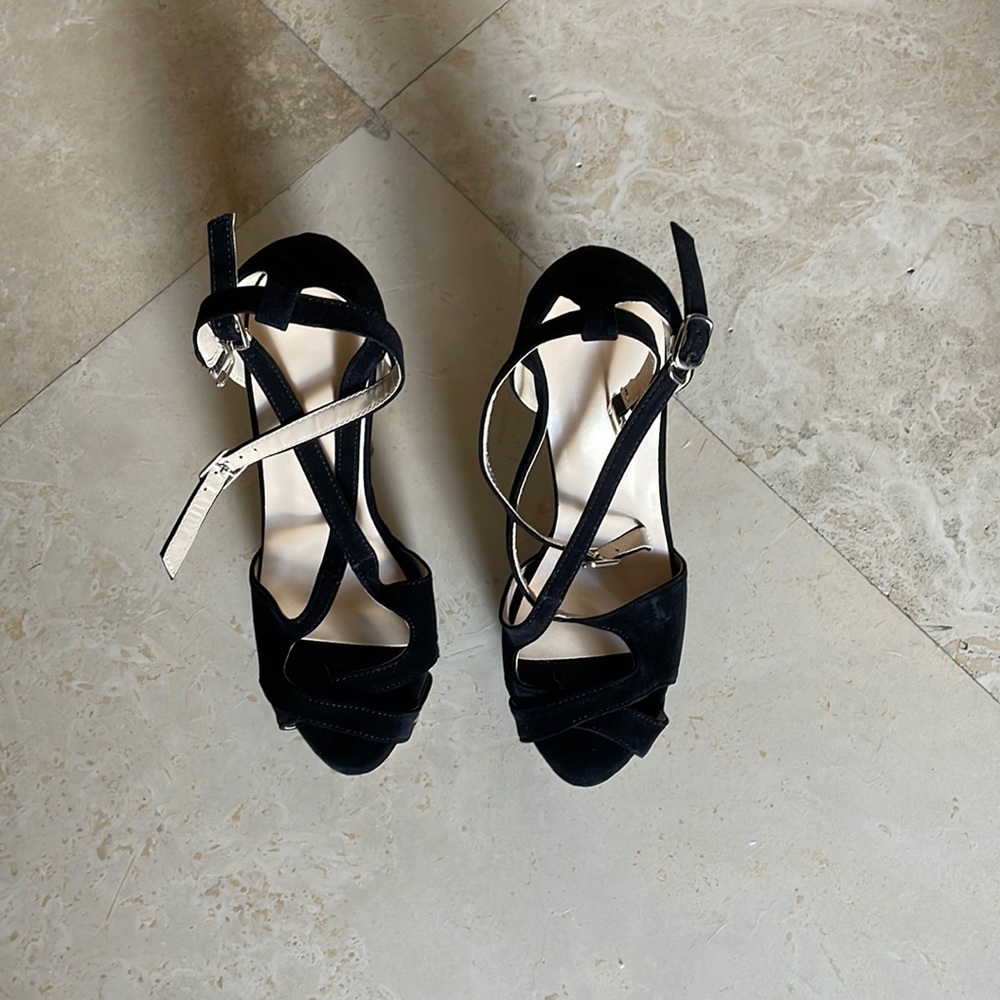 High heels pee toe shoes